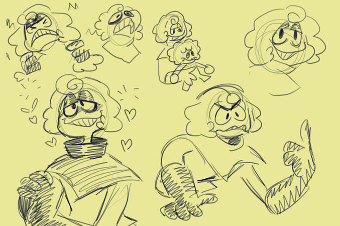 This is when I was trying to draw poses of Len, I wanted him to move in a dynamic way honestly.